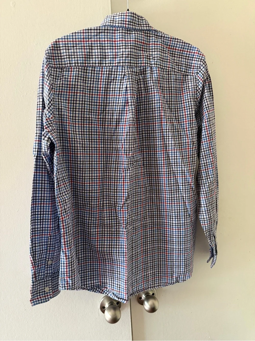 Big boys Button-Down Check Shirt - Blue/Red/White